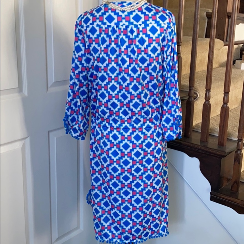 Preppy Tracy Negoshian Pom Pom Tiana dress NWT L - Picture 8 of 8